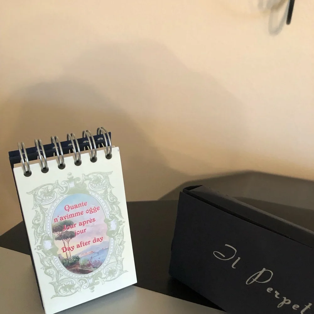 Italian Brand New Il Perpetuo Calendar In Box - “ Perpetual “